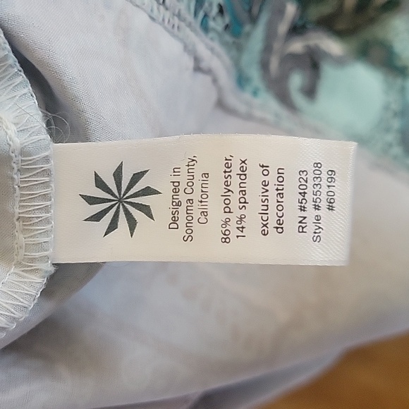 Athleta Halter Athletic Dress Paisley Blue and Gray 2 - Picture 8 of 11